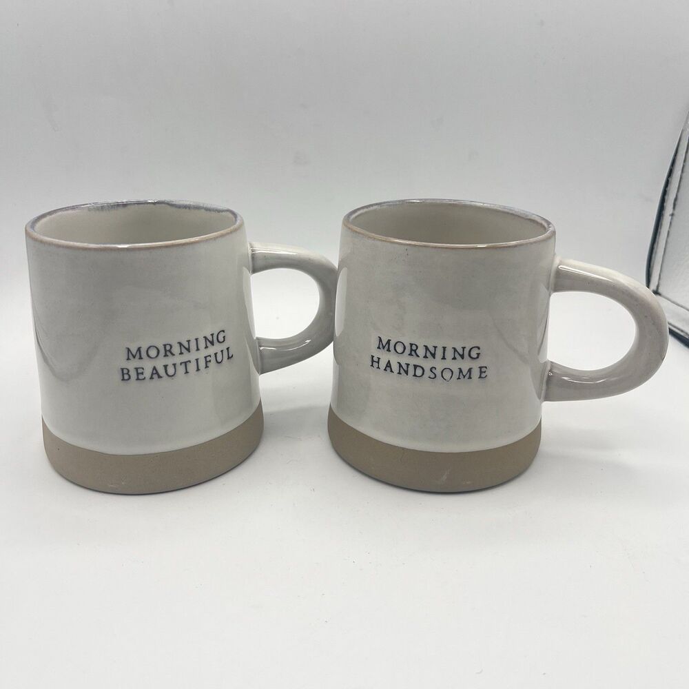 Hearth and Hand With Magnolia Mug Set Morning Handsome Morning Beautiful